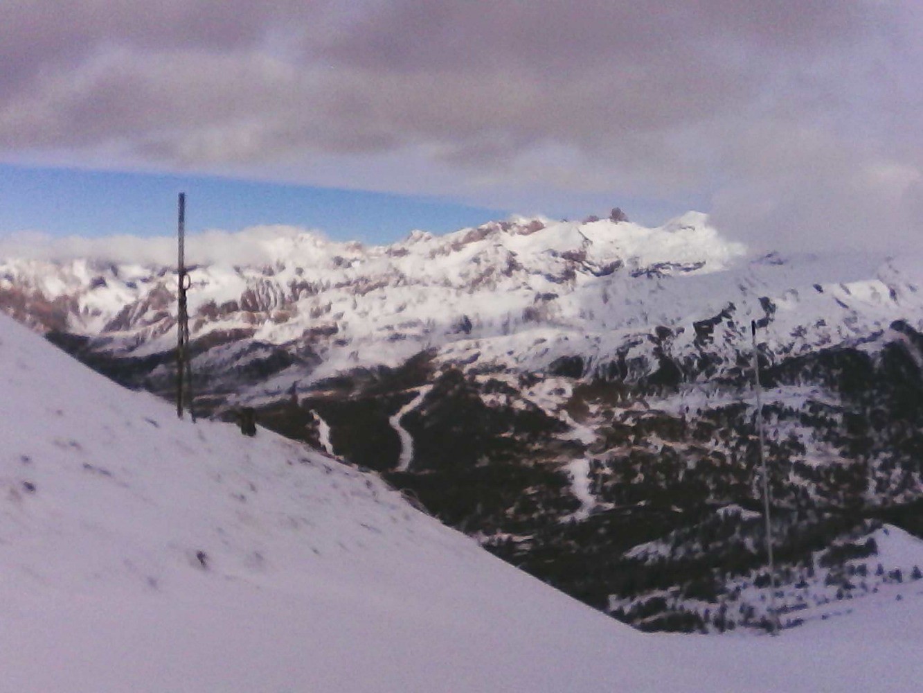 vers le massif d'Escreins