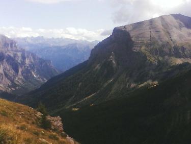 vers le queyras sud et le pelve; depuis hors sentier aprÃ¨s le sentier col des tourettes