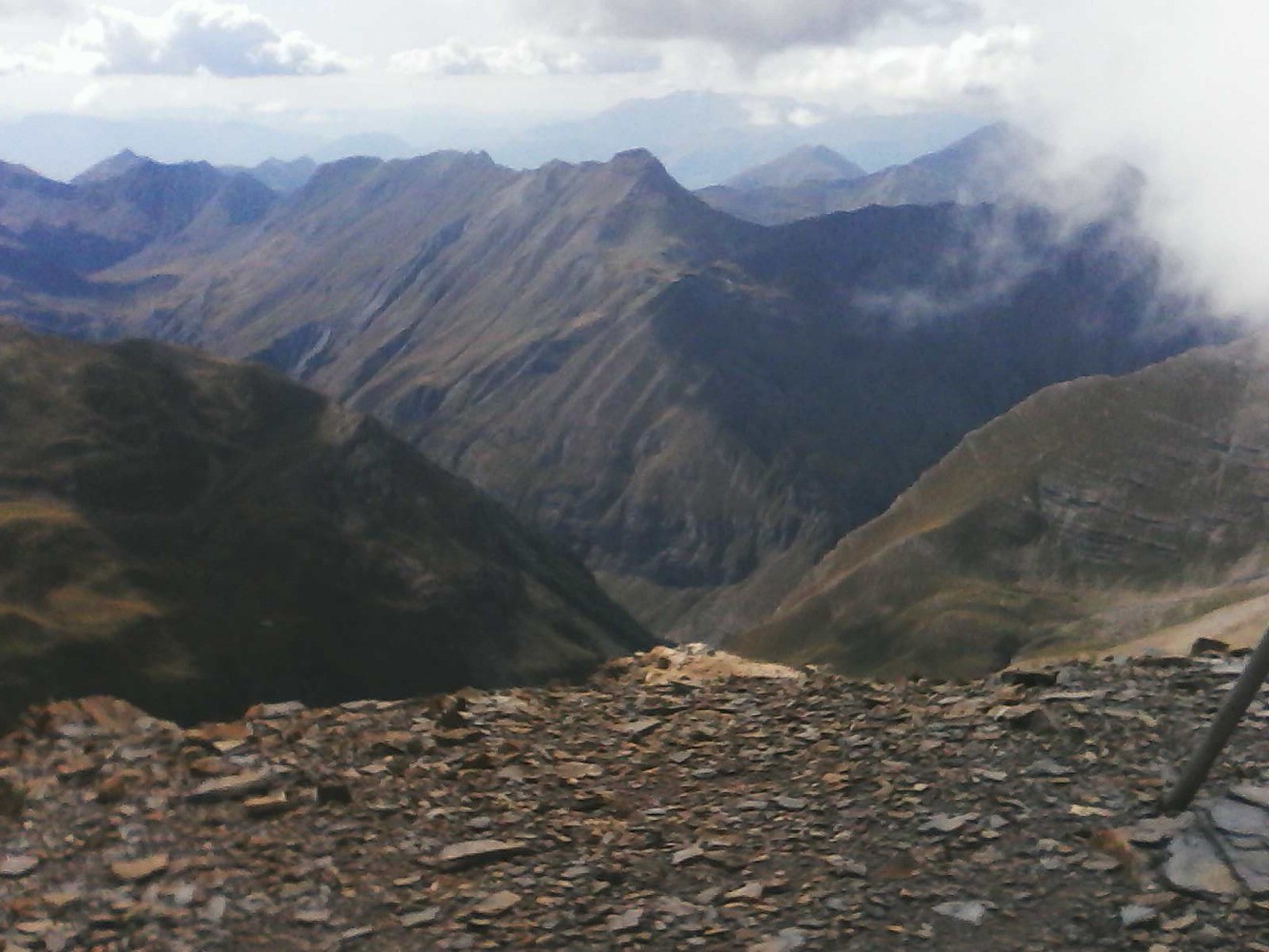 vers le vallon des gourniers , et le barle en pleine face