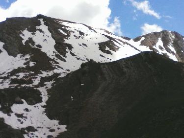 vers les crÃªtes de l&apos;Arpion  , Ã  G en montant vers col chante-perdrix
