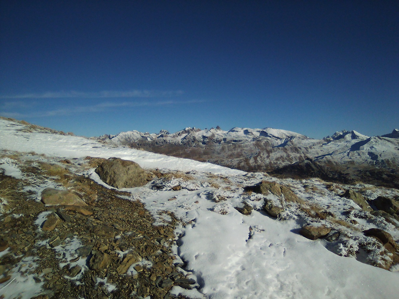 vers les pics de la Font-Sancte , au fond Ã  G