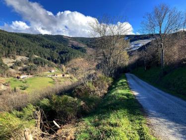 Vers Combernaud et le fond du vallon