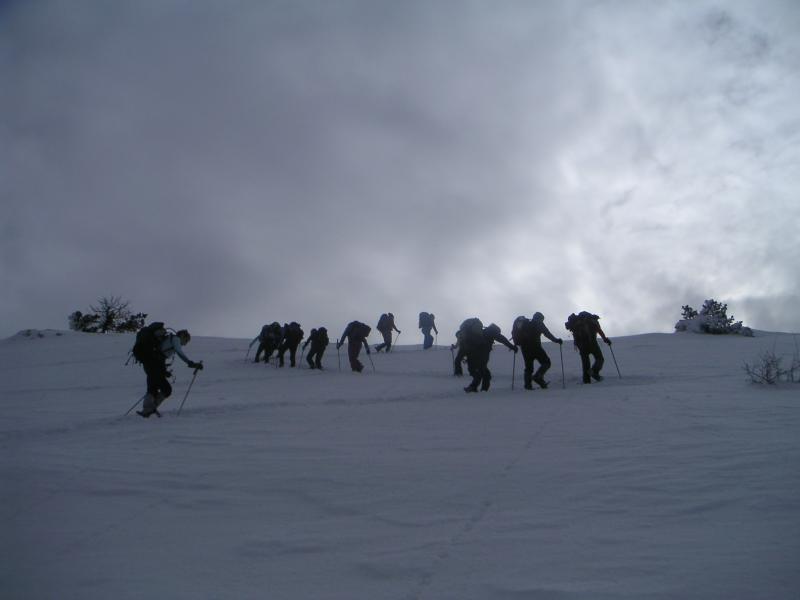 vers la crête
