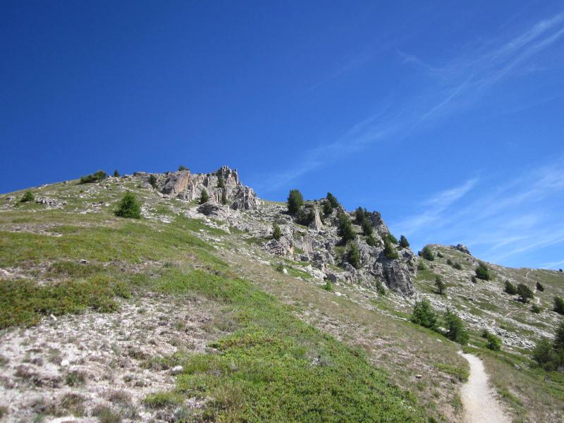 vers la crête