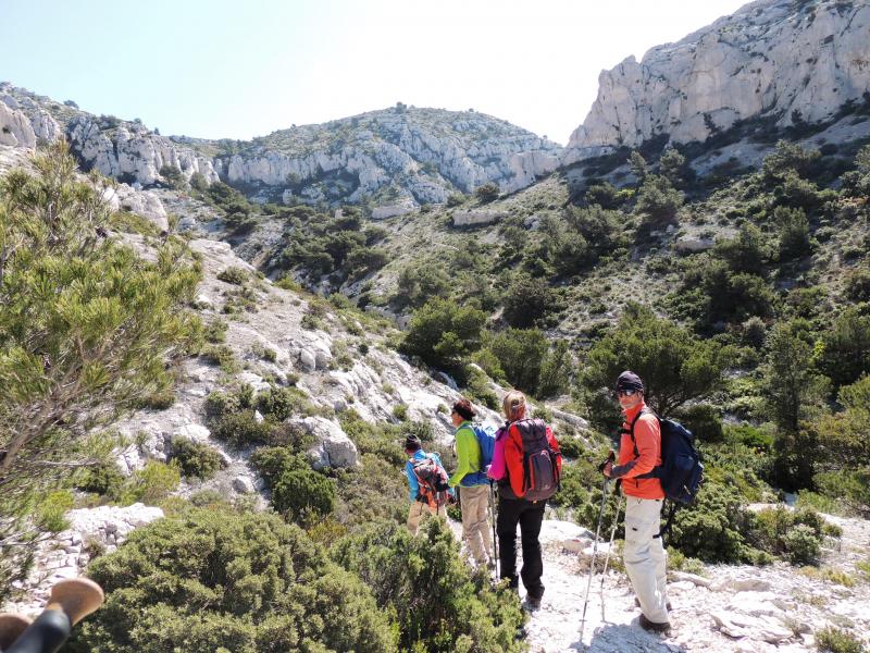 vers le Sommet de Marseilleveyre