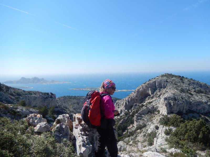 vers le Sommet de Marseilleveyre