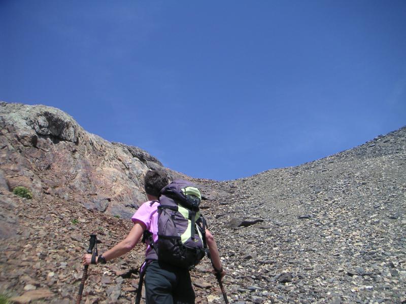vers le col de la Cime de la Valette
