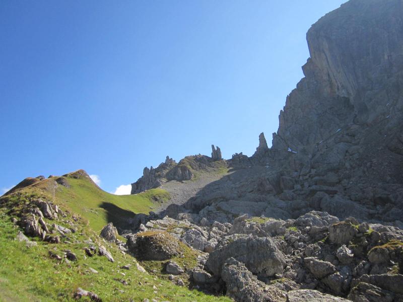 vers le col de la Pierra Menta