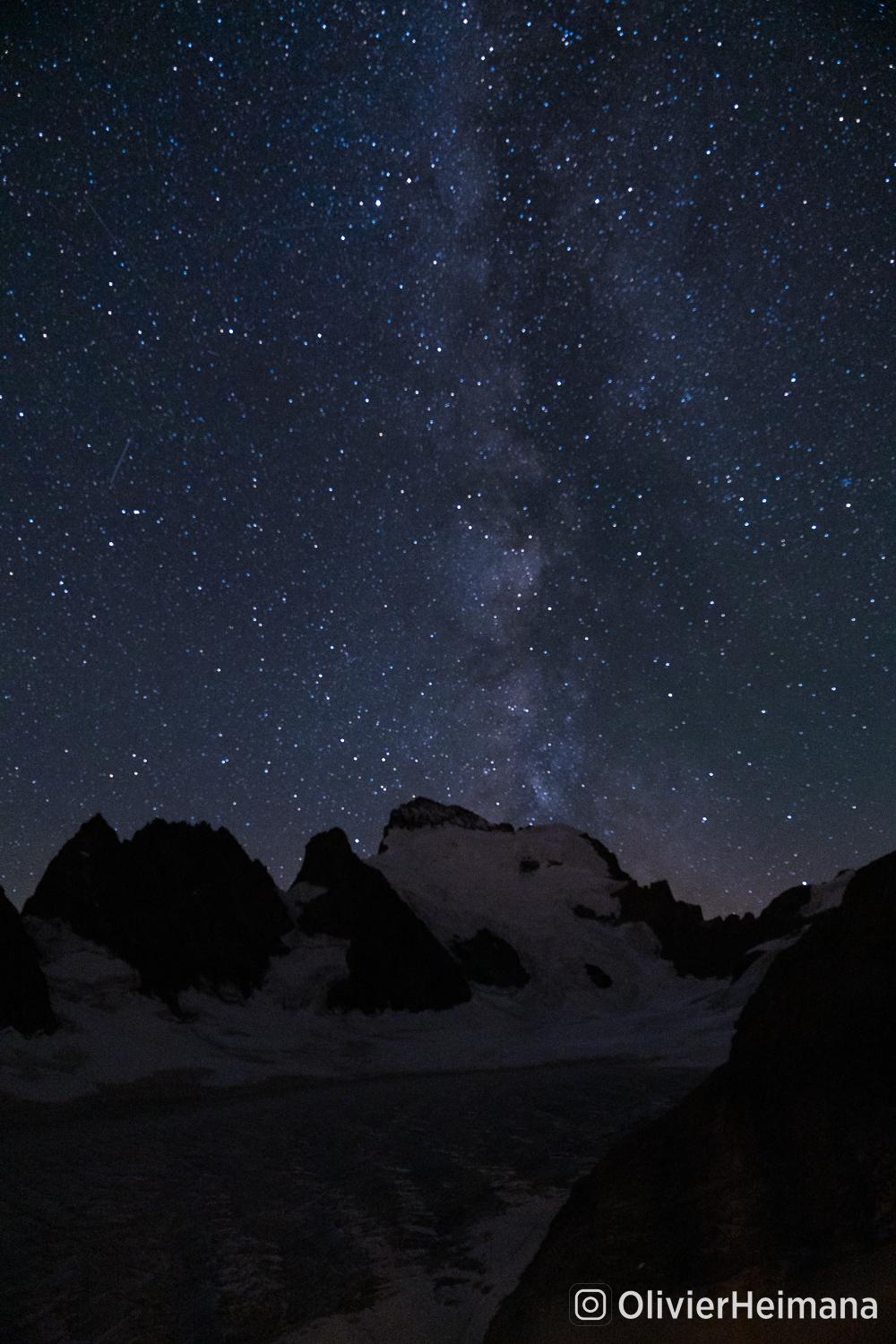 Voie Lactée sur le Dôme des Ecrins