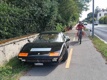 La voiture du pauvre au bord du lac 