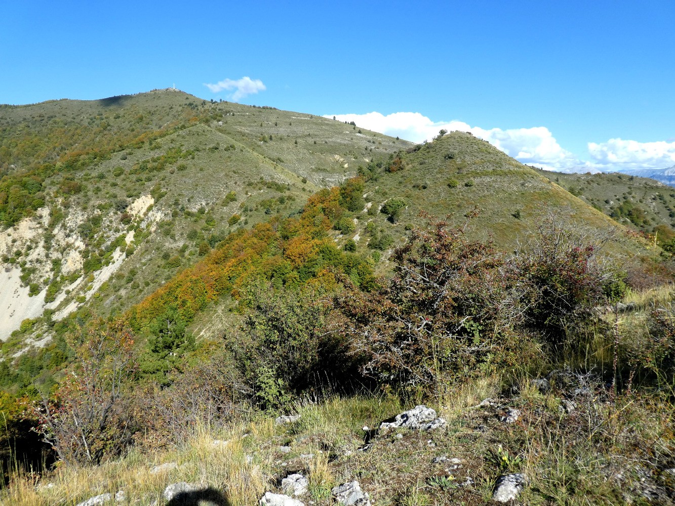Vue arriÃ¨re depuis le sommet de la Blache