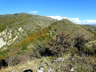 Vue arriÃ¨re depuis le sommet de la Blache