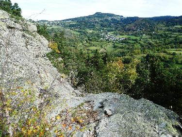 Vue arriÃ¨re vers Monedeyres et le Montivernoux