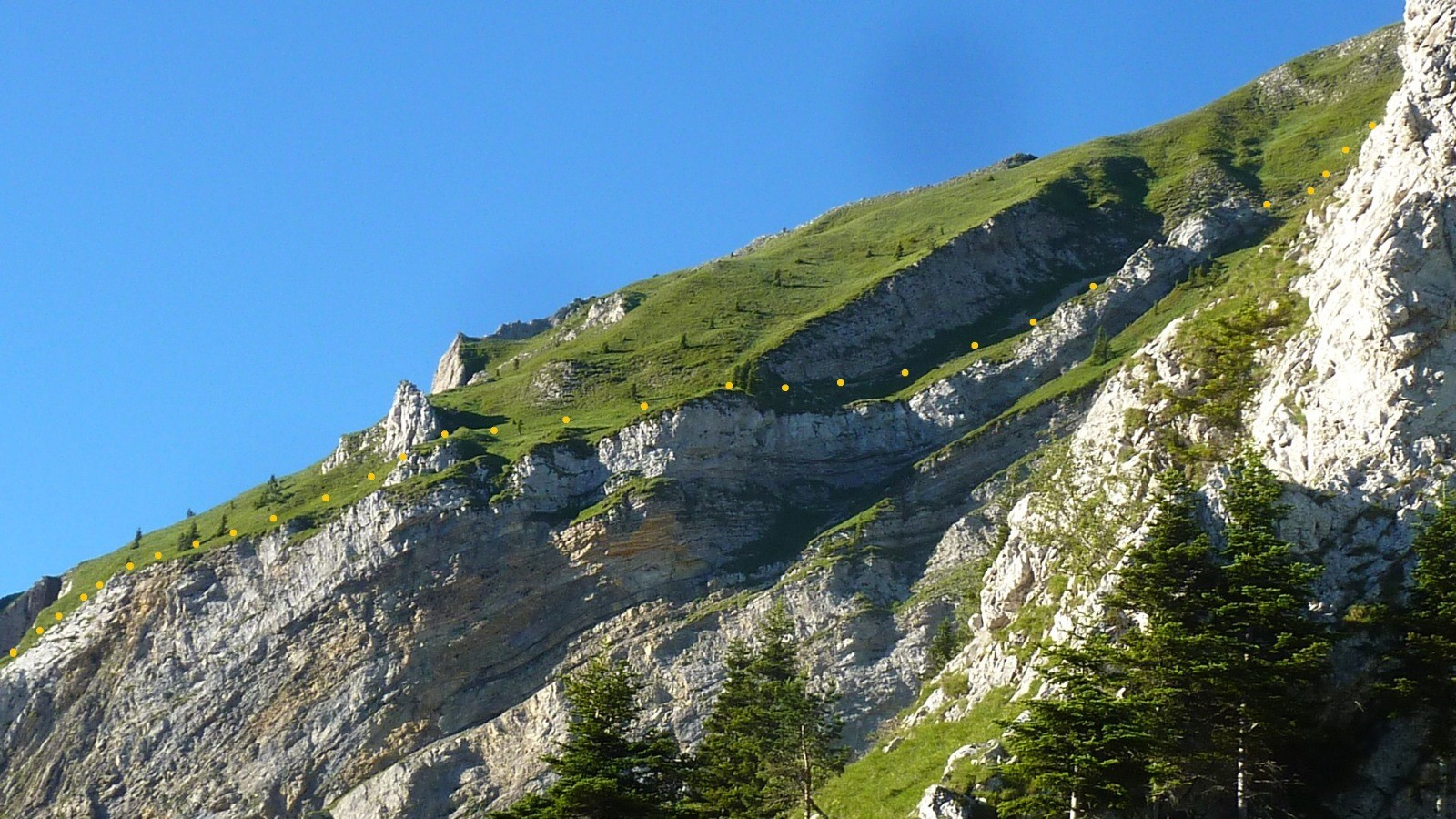 Vue partielle de l'itinÃ©raire