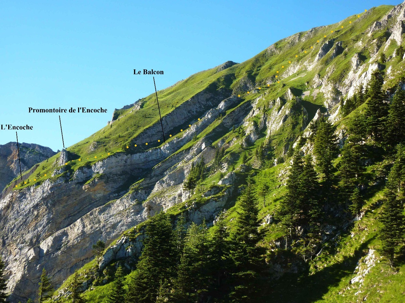 Vue partielle de l'itinÃ©raire