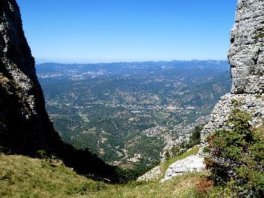 Vue plongeante entre Roche Courbe et la Laveuse