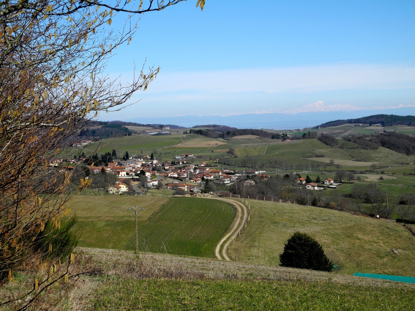 Vue plongeante sur Duerne