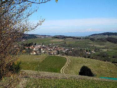 Vue plongeante sur Duerne