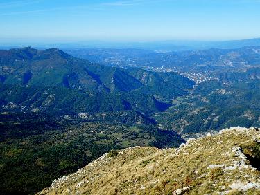 Vue sur le Cousson et Digne-les-Bains