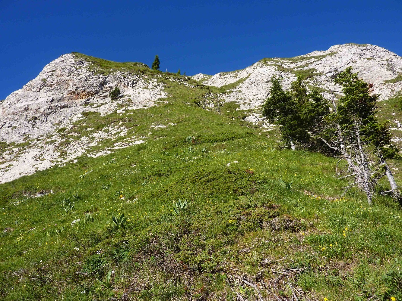 Vue sur le passage trÃ¨s raide