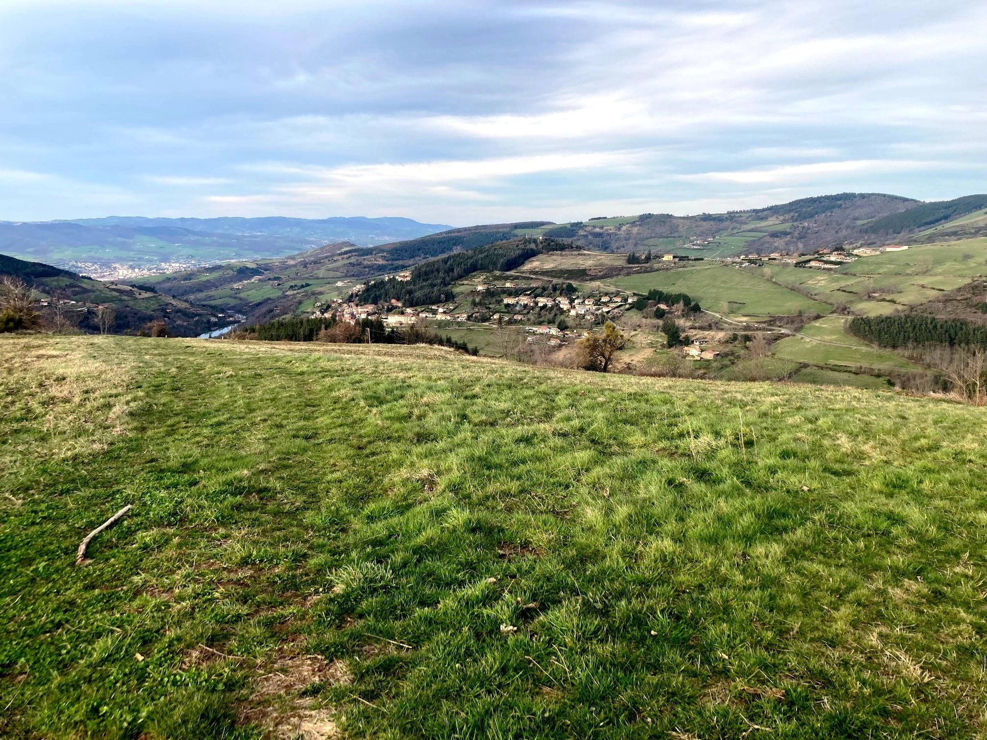 Vue panoramique à l'arrivée aux Plats