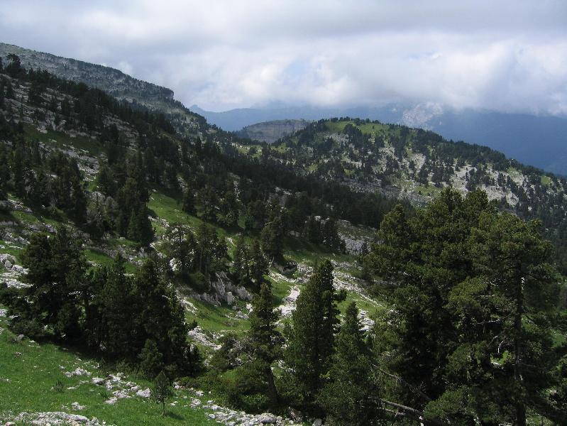 vue sur la combe de la dent de Crolles