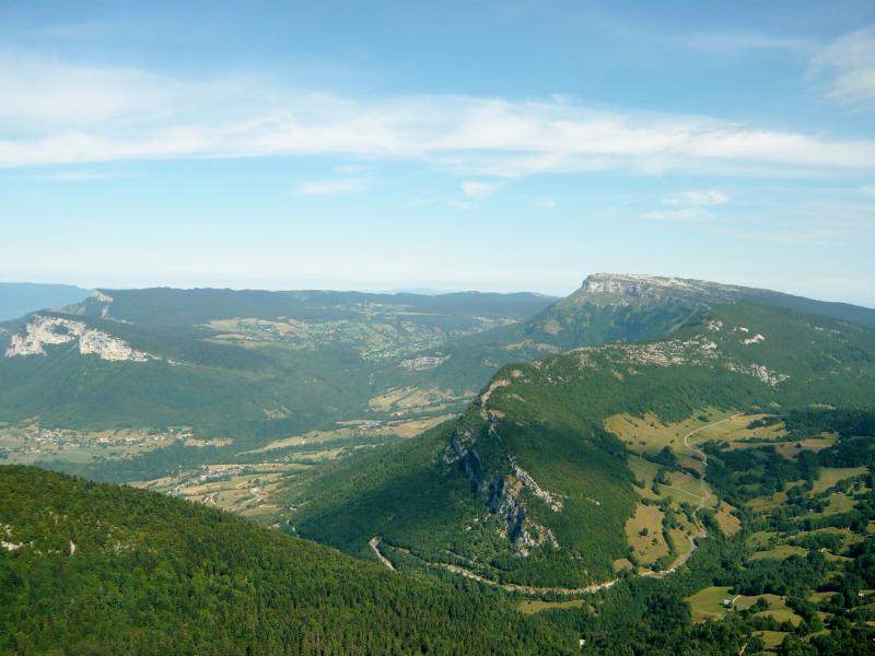 vue sur le Margeriaz depuis la Galoppaz