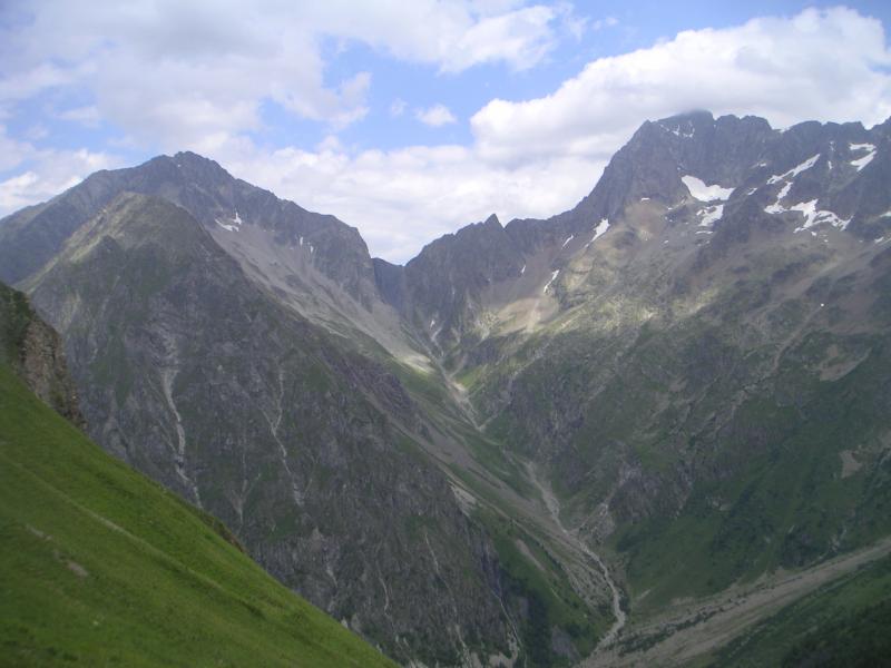 vue sur le col de la Muzelle